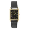 Montre femme Fontenay Angie rectangulaire cuir noir
