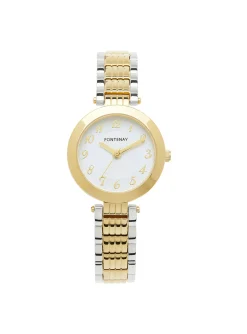 Montre femme Fontenay Laura acier bicolore