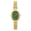 Montre femme Fontenay Roxanne acier doré cadran vert