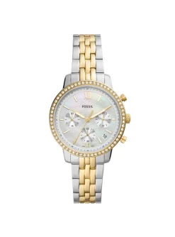Montre femme Fossil Neutra Chrono bicolore