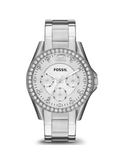 Montre femme Fossil Riley acier blanc