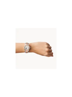 Montre femme Fossil Stella automatique bicolore