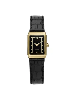 Montre femme Herbelin Art Deco_x005f_x000D_Fond noir et diamants