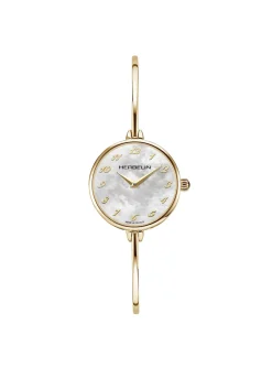 Montre femme Herbelin fil acier doré cadran nacre