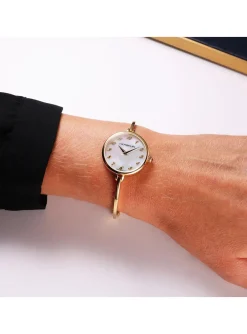Montre femme Herbelin fil acier doré cadran nacre