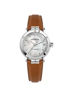 Montre femme Herbelin Newport automatique_x005f_x000D_nacre/diamants