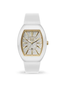 Montre femme Ice Boliday Dome_x005f_x000D_- White glitter gold -