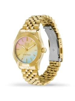 Montre femme Ice steel Solaire_x005f_x000D_- Gold rainbow - Small