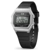 Montre femme Ice Watch Ice Digit Retro Black Silver_x005f_x000D_S