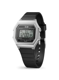 Montre femme Ice Watch Ice Digit Retro Black Silver_x005f_x000D_S