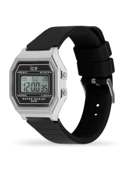 Montre femme Ice Watch Ice Digit Retro Black Silver_x005f_x000D_S