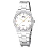 Montre femme Lotus acier nacre zirconium