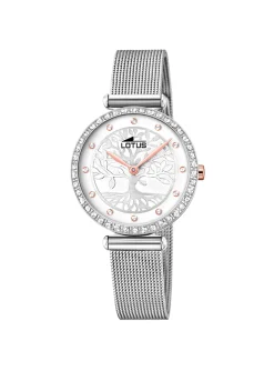Montre femme Lotus Bliss acier cadran blanc