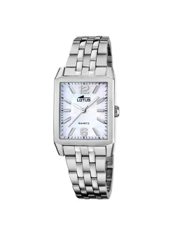 Montre femme Lotus rectangulaire acier