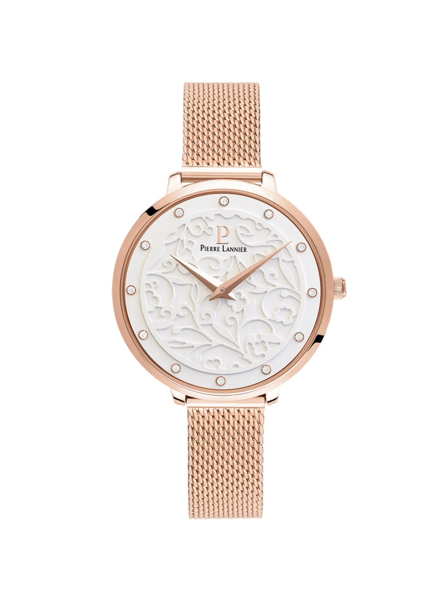 Montre femme Pierre Lannier Eolia acier rose