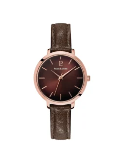 Montre femme Pierre Lannier cuir chocolat_x005f_x000D_collection Chouquette