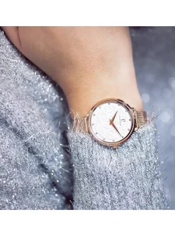 Montre femme Pierre Lannier Eolia acier rose
