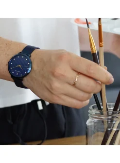 Montre femme Pierre Lannier Grace acier bleu