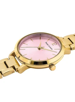 Montre femme Pierre Lannier Chouquette acier doré_x005f_x000D_cadran rose