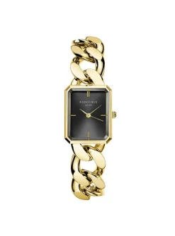 Montre femme Rosefield Octagon XS Chain Black Gold