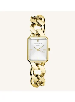 Montre femme Rosefield Octagon XS Chain white gold