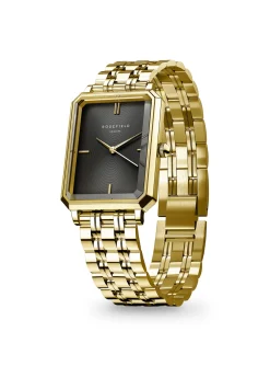 Montre femme Rosefield Octagon XS Noir Or