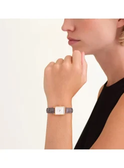 Montre femme Rosefield Octagon XS cuir gris