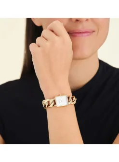 Montre femme Rosefield Octagon XS Chain white gold