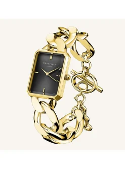 Montre femme Rosefield Octagon XS Chain Black Gold