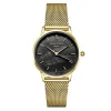 Montre femme Rosefield Pearl Edit Maille Noir Or