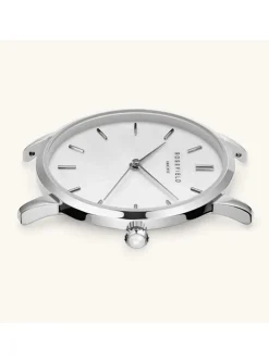 Montre femme Rosefield Pearl Edit maille mailanaise_x005f_x000D_argentée