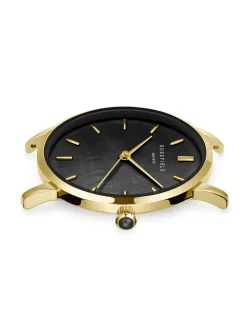Montre femme Rosefield Pearl Edit Maille Noir Or