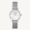Montre femme Rosefield Small Edit maille milanaise_x005f_x000D_argentée