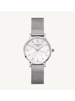 Montre femme Rosefield Small Edit maille milanaise_x005f_x000D_argentée