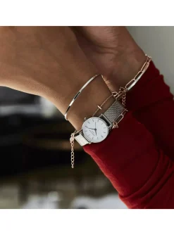 Montre femme Rosefield Small Edit maille milanaise_x005f_x000D_argentée