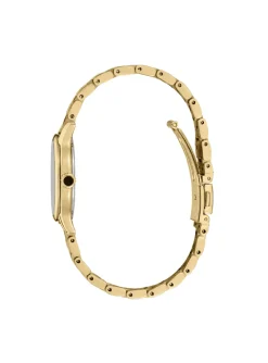 Montre femme Seiko acier doré diamants