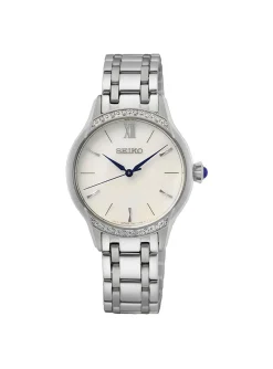 Montre femme Seiko classique acier diamants