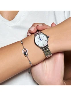 Montre femme Seiko classique acier diamants