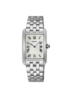 Montre femme Seiko rectangulaire acier