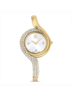 Montre femme Swarovski Dextera asymétrique dorée