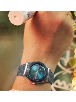 Montre femme Swatch Blue Sparkle