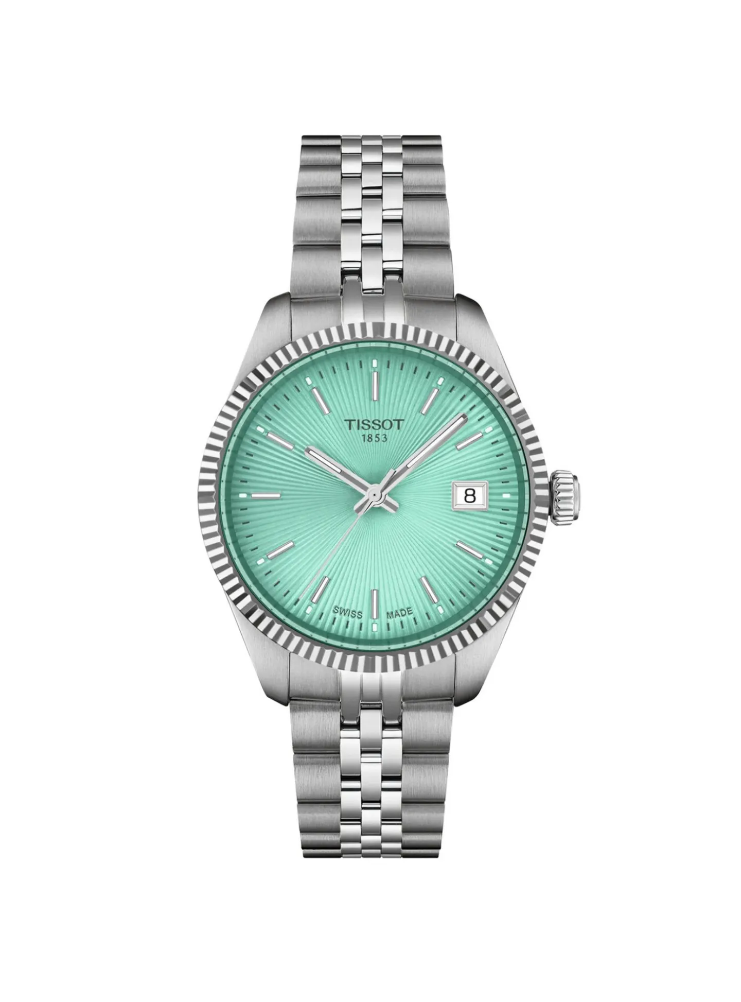 Montre femme Tissot Balade acier cadran vert clair
