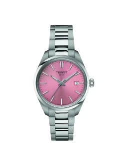 Montre femme Tissot PR100 acier cadran rose