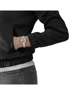 Montre femme Tissot PR100 acier cadran rose