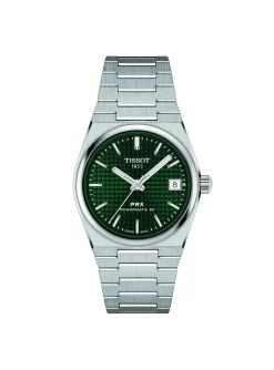 Montre femme Tissot PRX Powermatic 80 fond vert