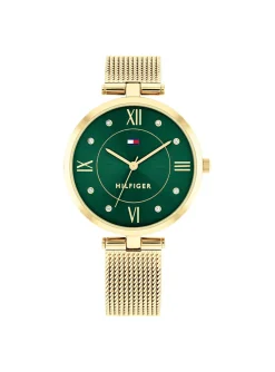 Montre femme Tommy Hilfiger ELLA_x005f_x000D_acier doré maille milanaise