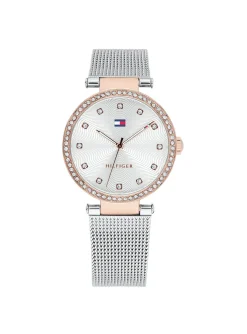Montre femme Tommy Hilfiger Lynn acier rose/blanc