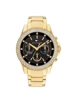 Montre femme Tommy Hilfiger Haven acier doré_x005f_x000D_cadran noir