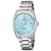 Montre Festina acier cadran bleu ciel