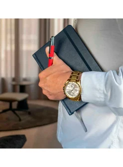 Montre Festina acier doré chrono